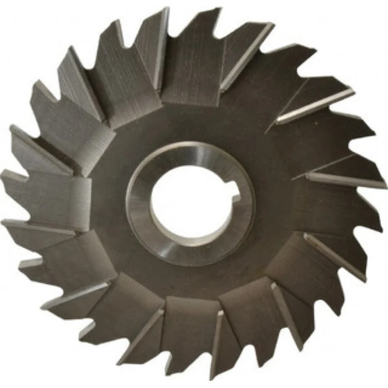 Made in USA 6 Diam x 3/8 Face Width Staggered Tooth Side Milling Cutter 1-1/4 Arbor Hole, Cobalt, Uncoated, 24 Teeth ...